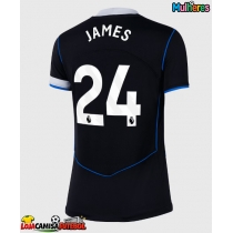 Camisa de Futebol Chelsea Reece James #24 Equipamento Alternativo Mulheres 2025-26 Manga Curta